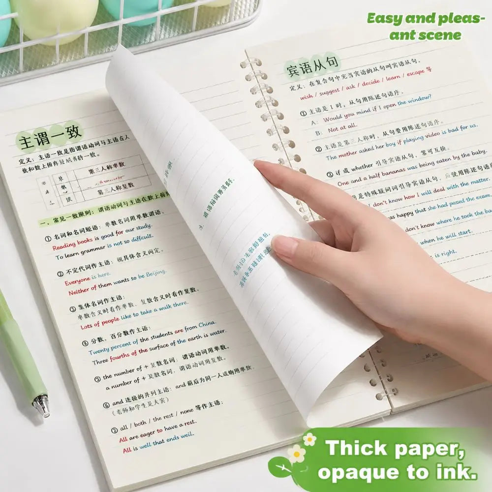 A5/B5 Star Print Loose-Leaf Binder Notebook | Dopamine Planner