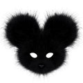 Faux Fur Mouse Mask – Halloween Carnival Costume Prop