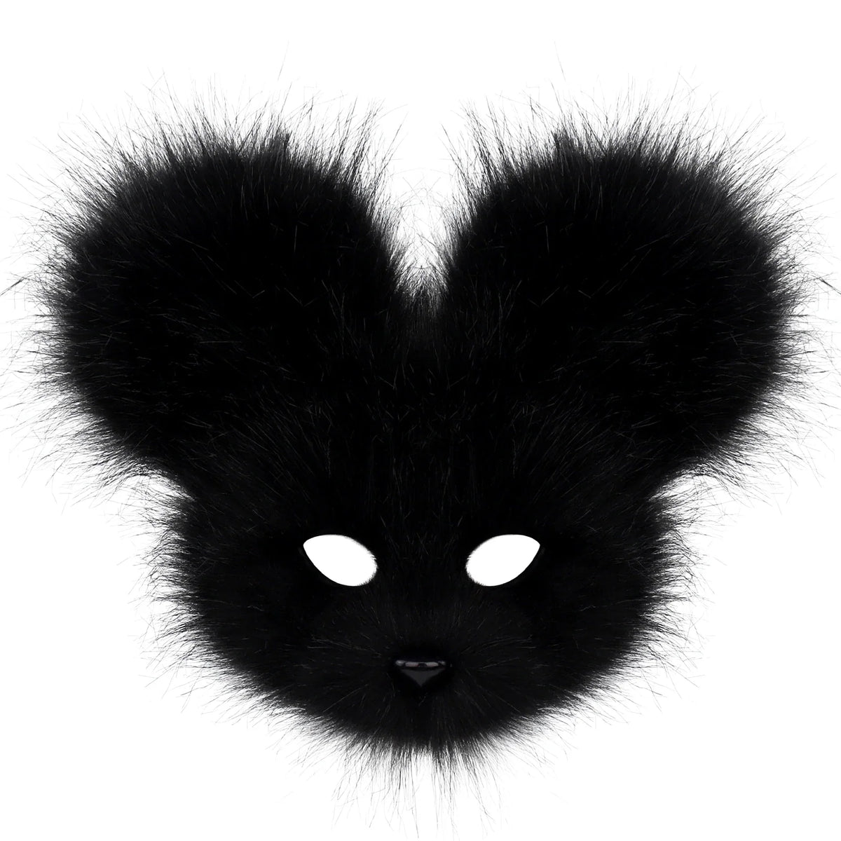 Faux Fur Mouse Mask – Halloween Carnival Costume Prop