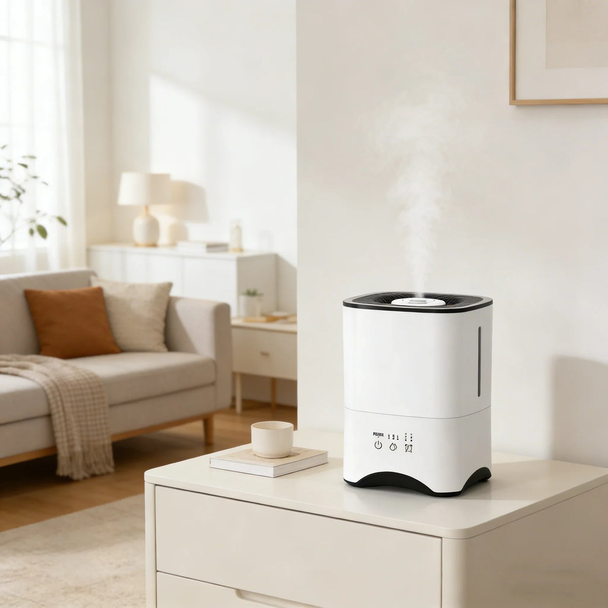 Touch Control Ultrasonic Humidifier & Aroma Diffuser | Quiet