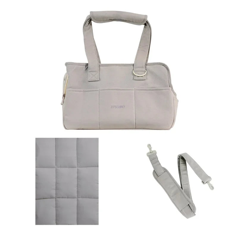 Travel Pet Carrier Bag – Breathable Cotton Shoulder Bag for Pets
