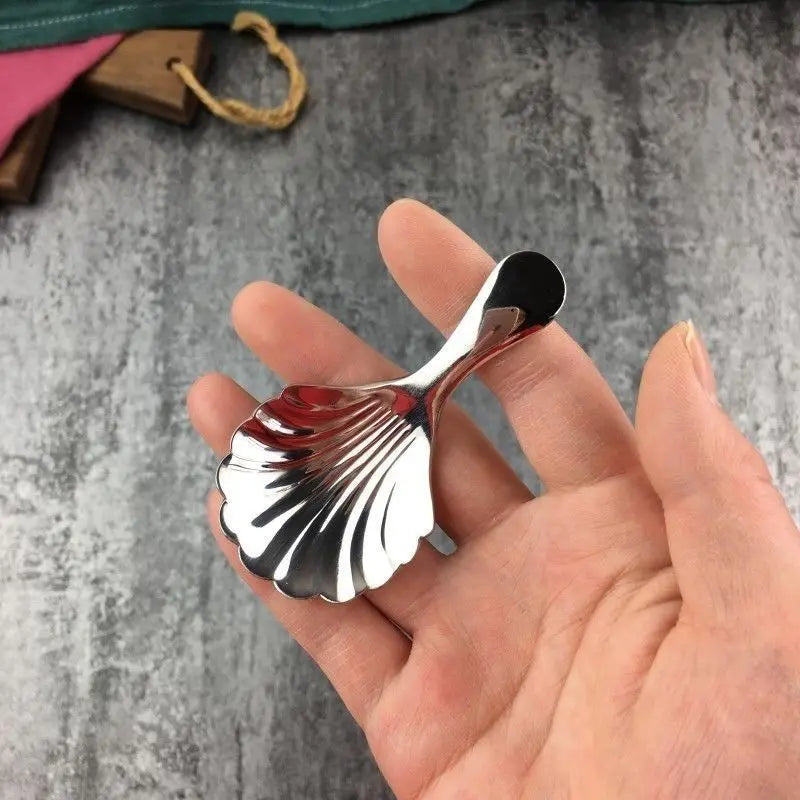 Retro Shell Tea Spoon – Stainless Steel Dessert Spoon