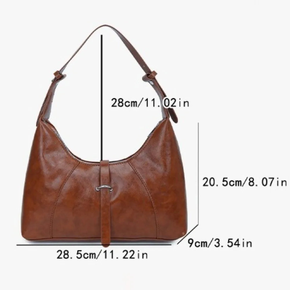 Women's PU Leather Underarm Tote Bag | Large Capacity – Nixie