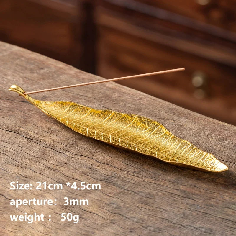 Long Leaf Incense Holder & Ash Catcher – Meditation Décor
