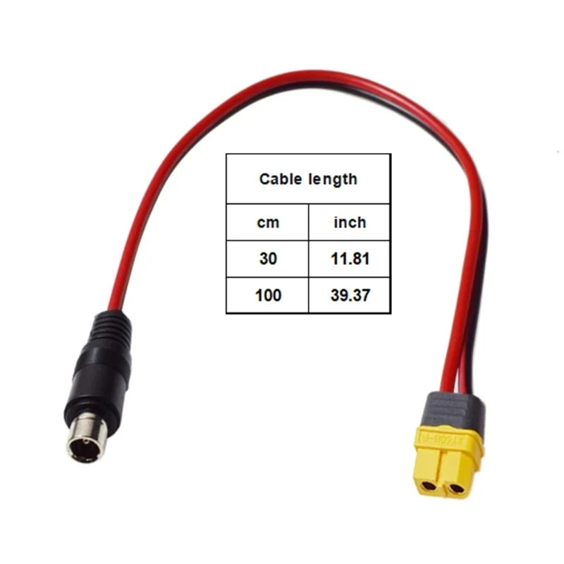 XT60H to DC8020 Power Cable 30cm | Outdoor Battery Connector