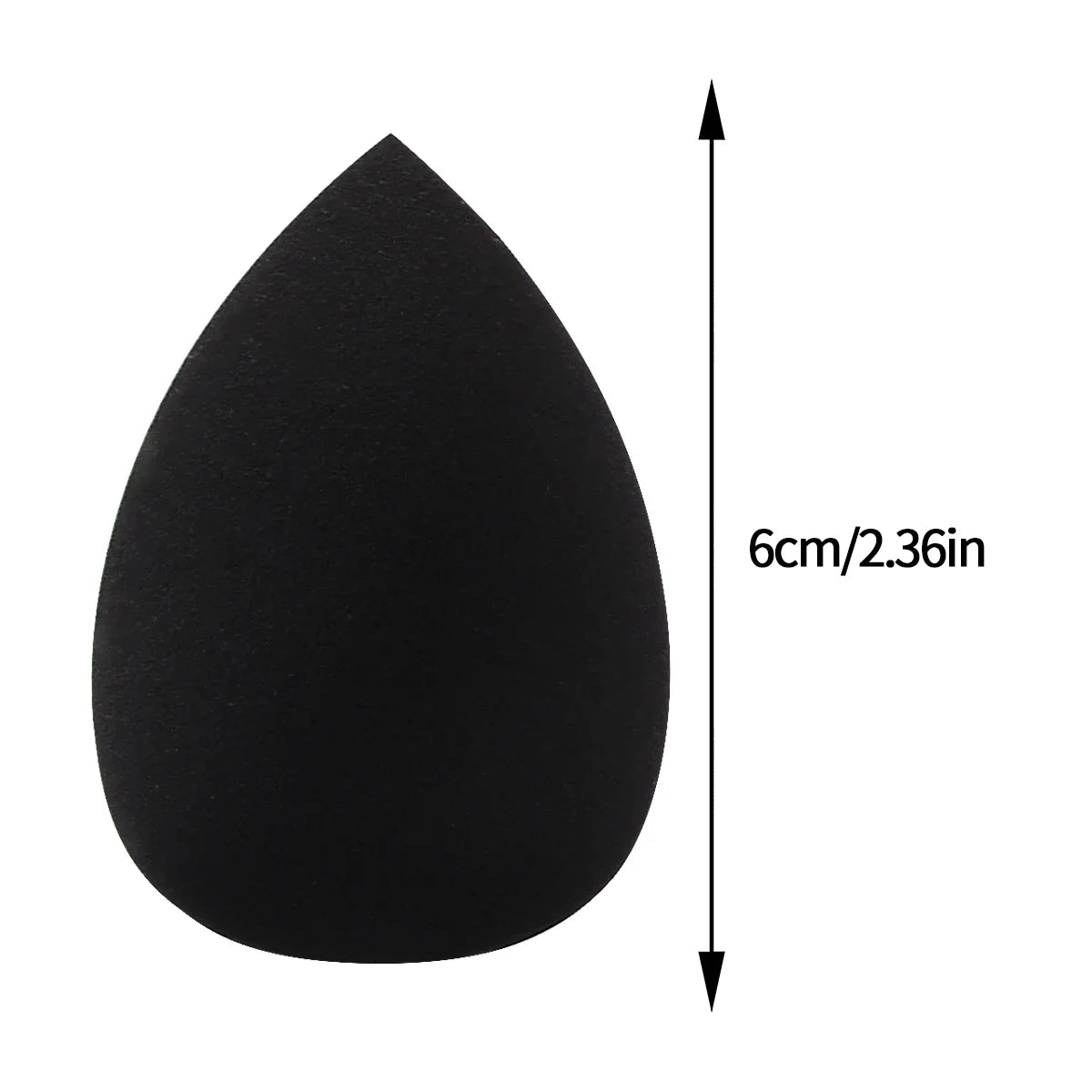 12-Piece Black Beauty Egg Makeup Sponge Set – Dry & Wet