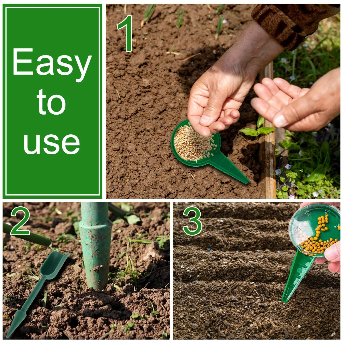 Mini Seed Dispenser Sower Set – Manual Garden Seeding Kit