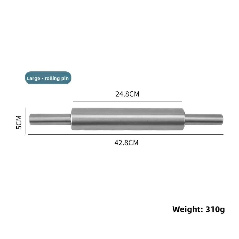 Stainless Steel Rolling Pin – Heavy Duty Dough Roller | Nixie