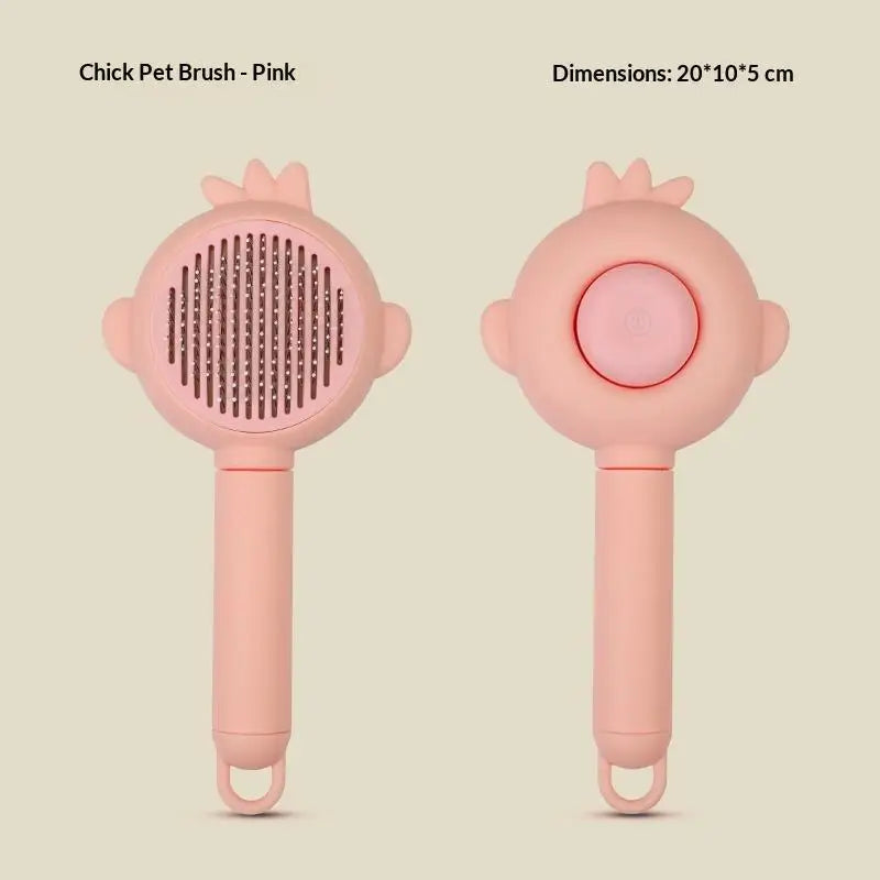 Self-Cleaning Pet Grooming Brush for Dogs & Cats