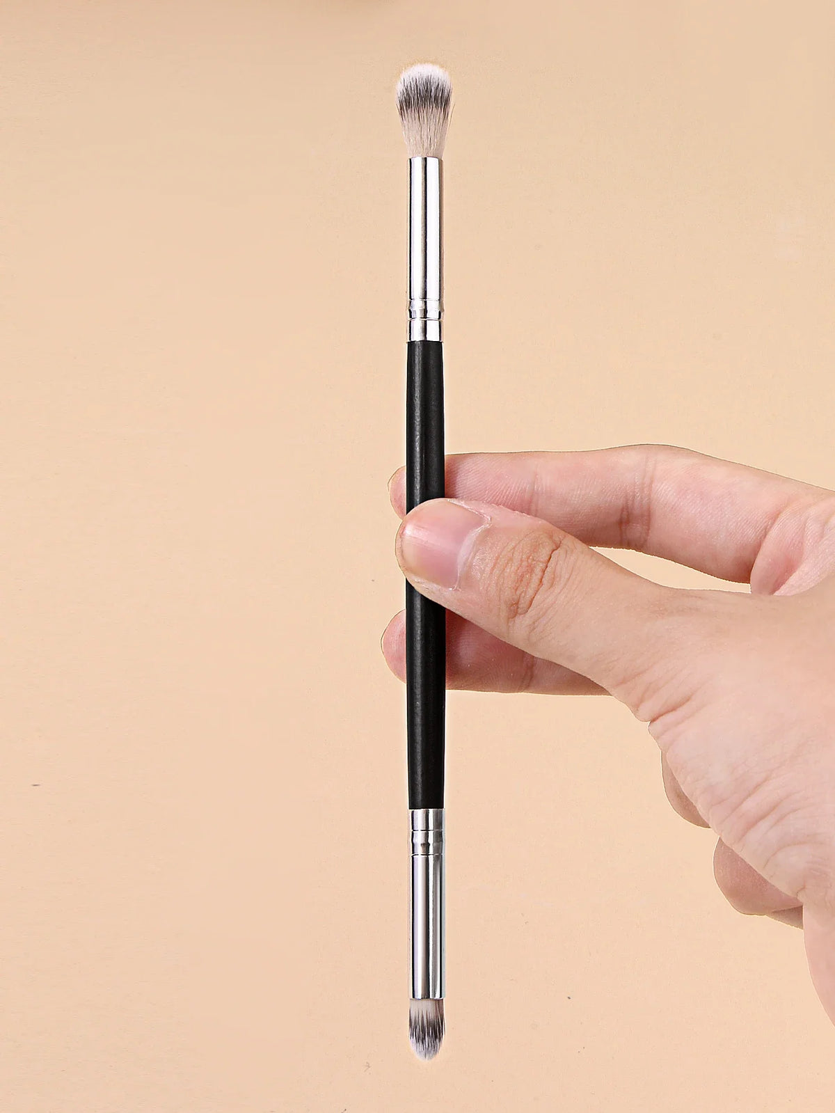 3Pcs Double-Ended Eyeshadow & Concealer Makeup Brush Set