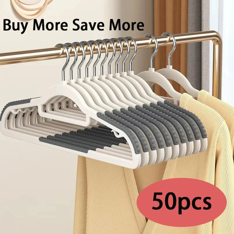 10 PCS Anti-Slip Slim Clothes Hangers | Space-Saving Closet