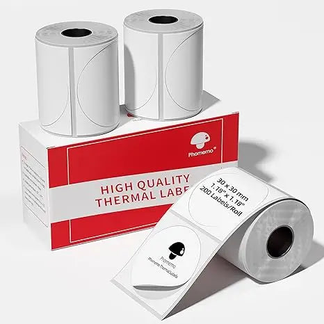 Phomemo M200 Color Labels 40x30mm 3 Rolls 690 Labels Pink/Khaki/Blue