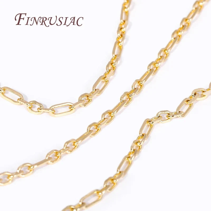 18K Gold Plated Oval Link Chain – Bulk DIY Jewelry Making
