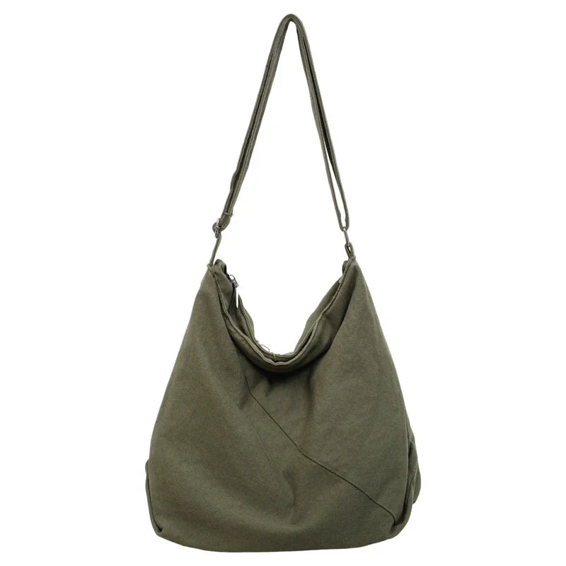 Women's Canvas Crossbody Bag – Large Capacity Shoulder Bag