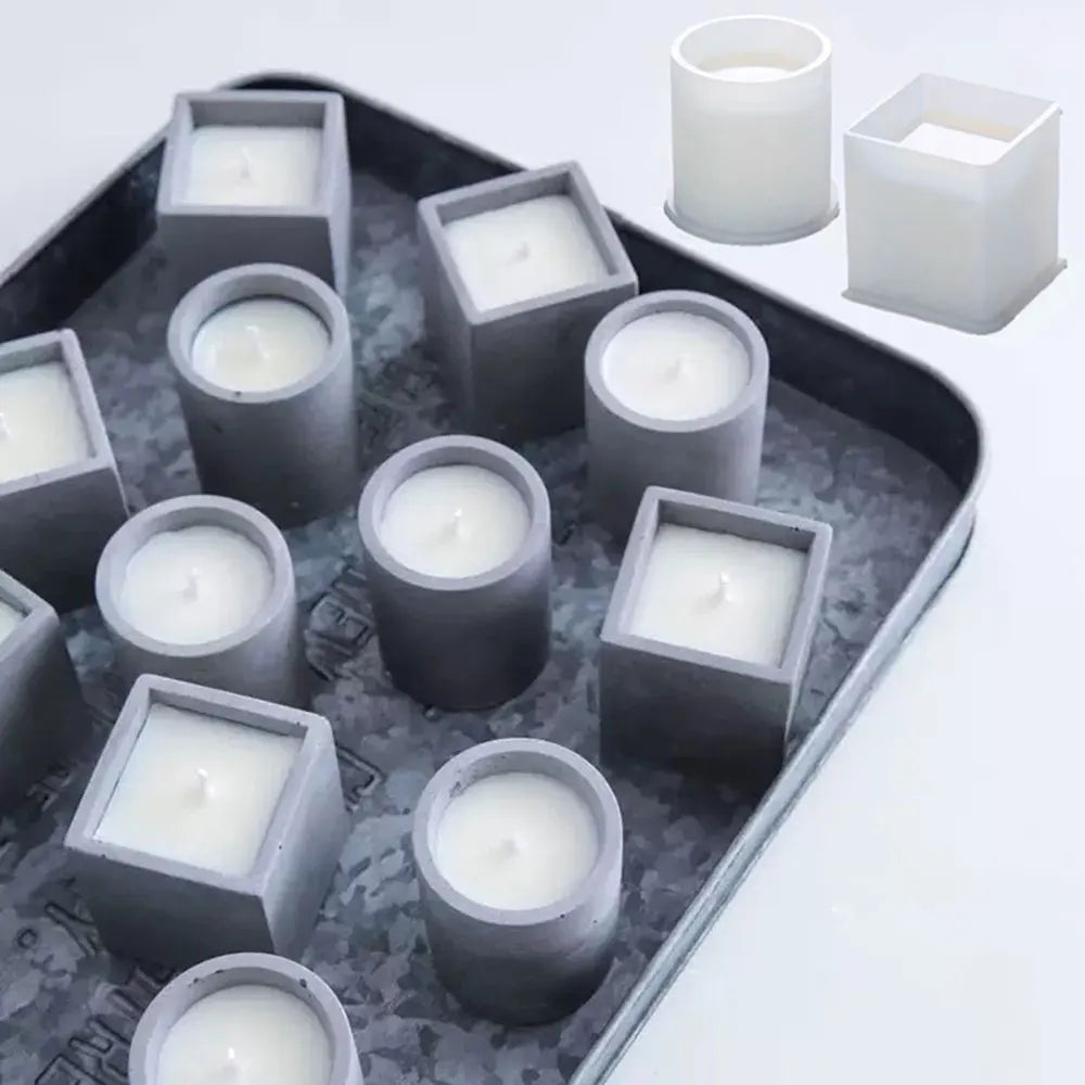 Square Silicone Mold – DIY Candle Holder & Aroma Diffuser Mould