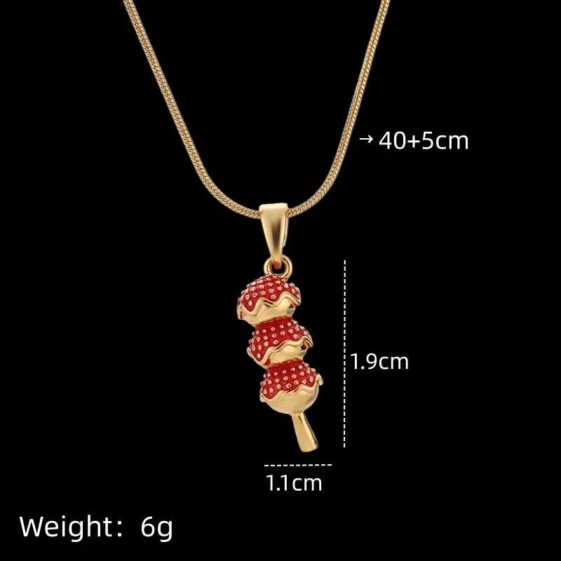 Women's Gold-Plated Copper Pendant Necklace – Steel Chain