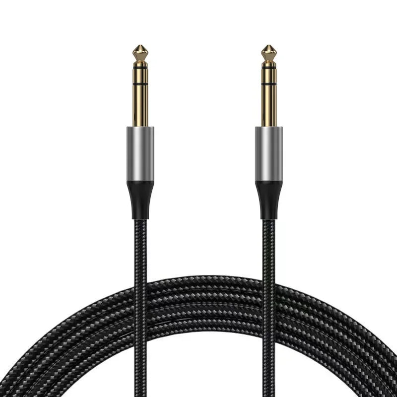 6.35mm Stereo Guitar Bass Instrument Audio Cable – OFC Mic