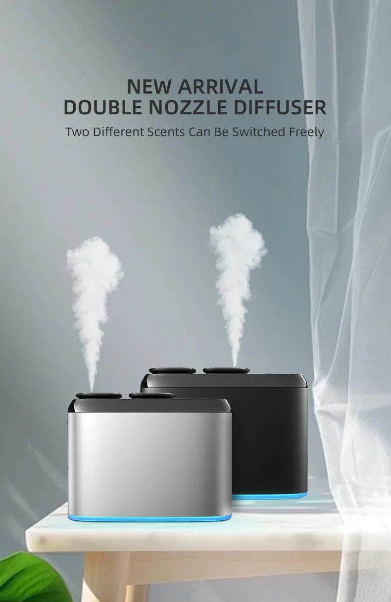 DUTRIEUX Double Nozzle Metal Aromatherapy Diffuser Humidifier
