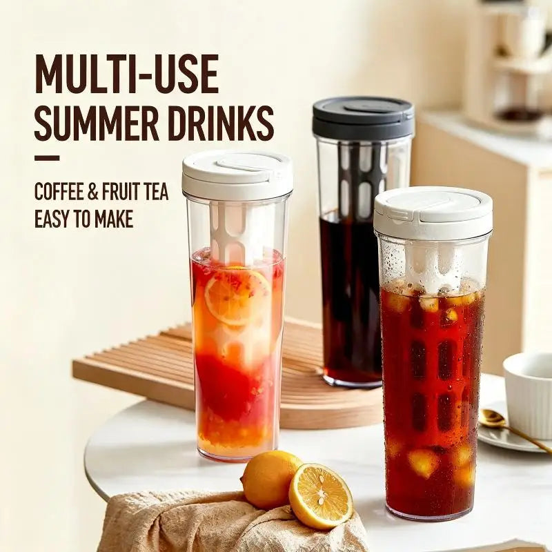 1L Cold Brew Coffee Maker & Fruit Infuser Bottle | BPA-Free