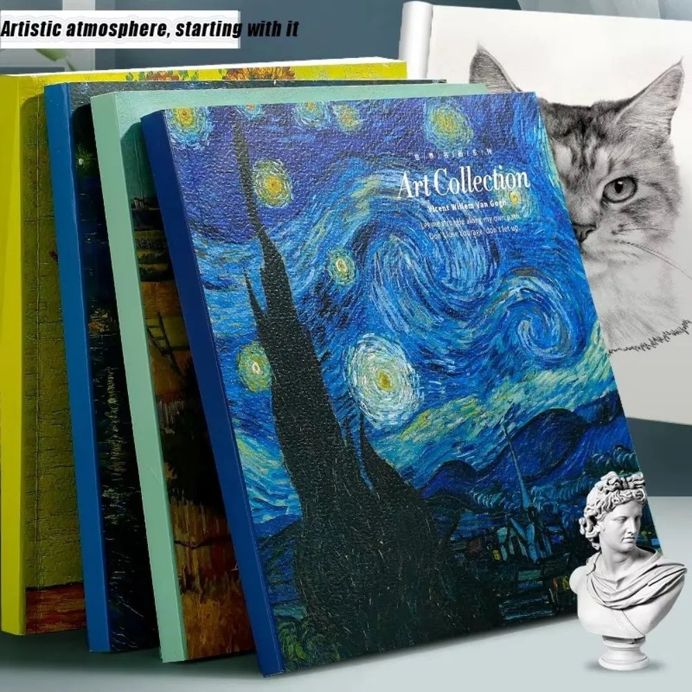 Starry Sky Square Sketchbook – 80 Sheets Blank Thick Sketch Pad