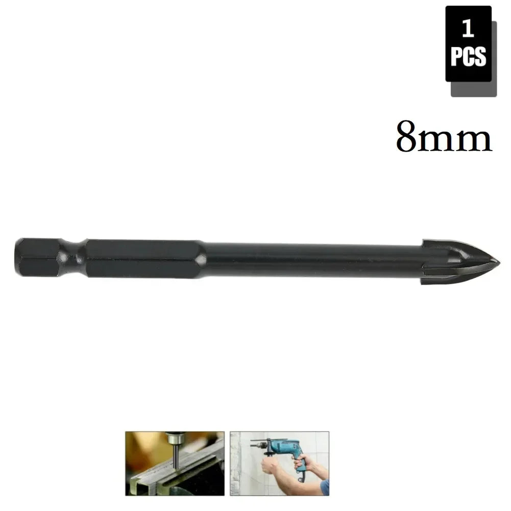 DAZZLEEX Carbide Triangle Drill Bit – Tile Glass Ceramic Concrete