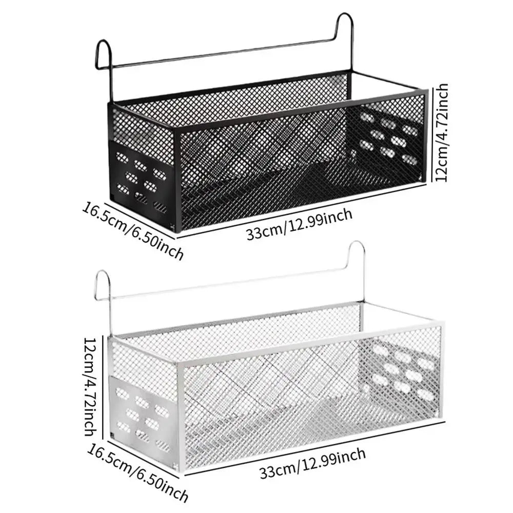 Punch-Free Bedside Hanging Basket – Bed Storage Shelf Rack