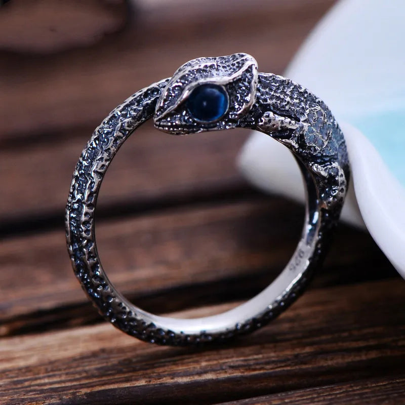 Vintage Punk Dragon Snake Tiger Adjustable Ring | Unisex