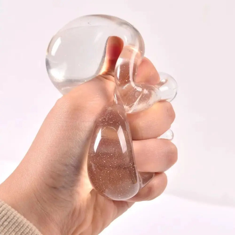 Transparent TPR Squeeze Ball – Squishy Fidget Toy for Focus