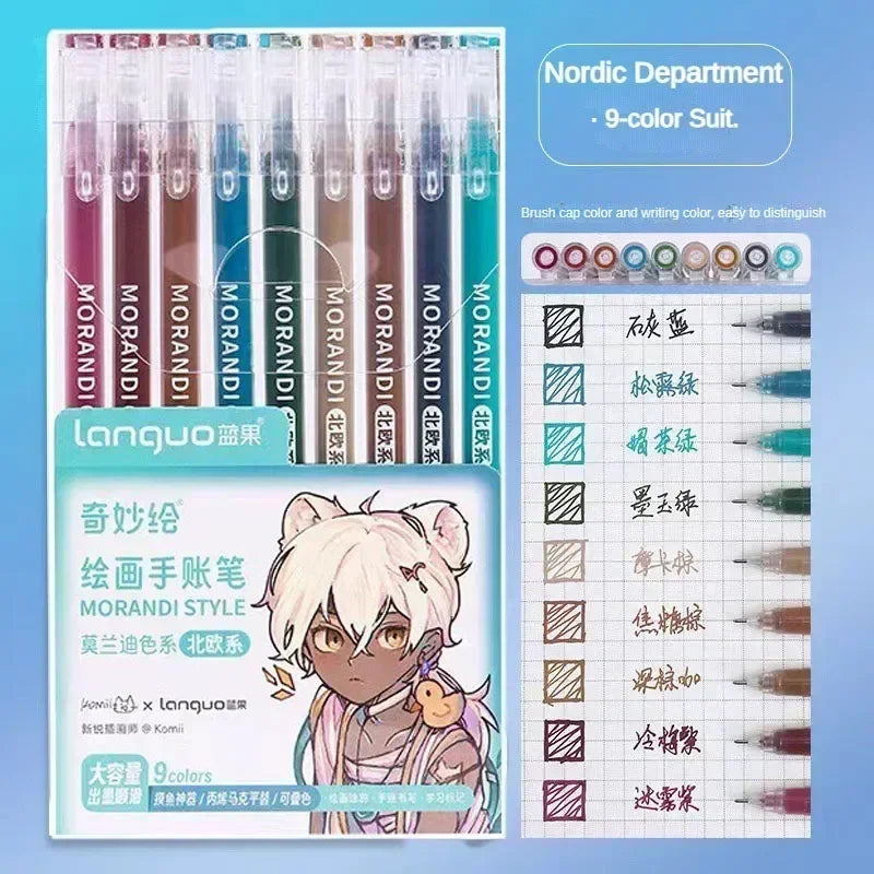 Glitter Gel Pen Set 162 Colors – 0.5mm & 1.0mm Art Pens