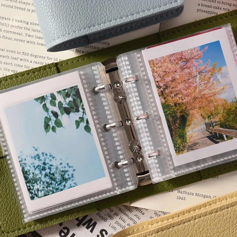 Mini Soft Leather Pocket Photo Album – 50 Pages | Nixie