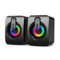 NOCCLILI USB Computer Speaker – LED HiFi Stereo & Microphone