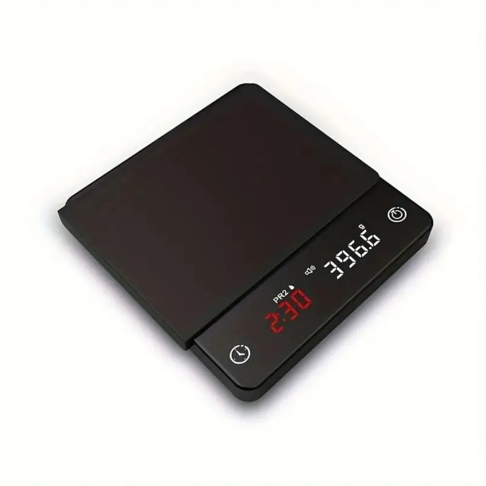 Mini Digital Coffee Scale 2kg, 0.1g Accuracy & Timer