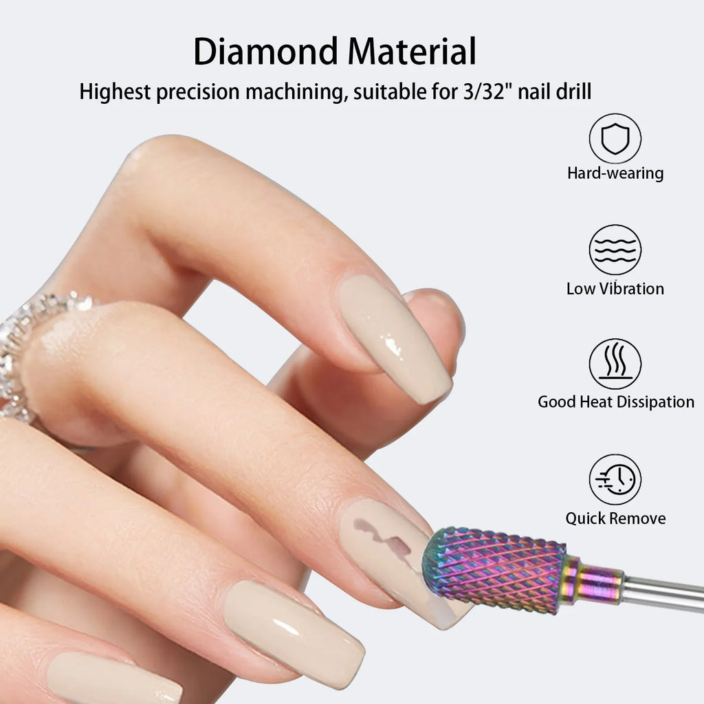 Tungsten Carbide Nail Drill Bit Set – Cuticle & Polishing