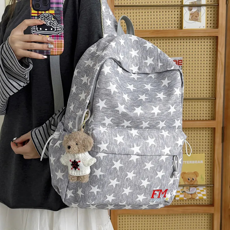 American Starry Backpack – Large Capacity Unisex College Bag