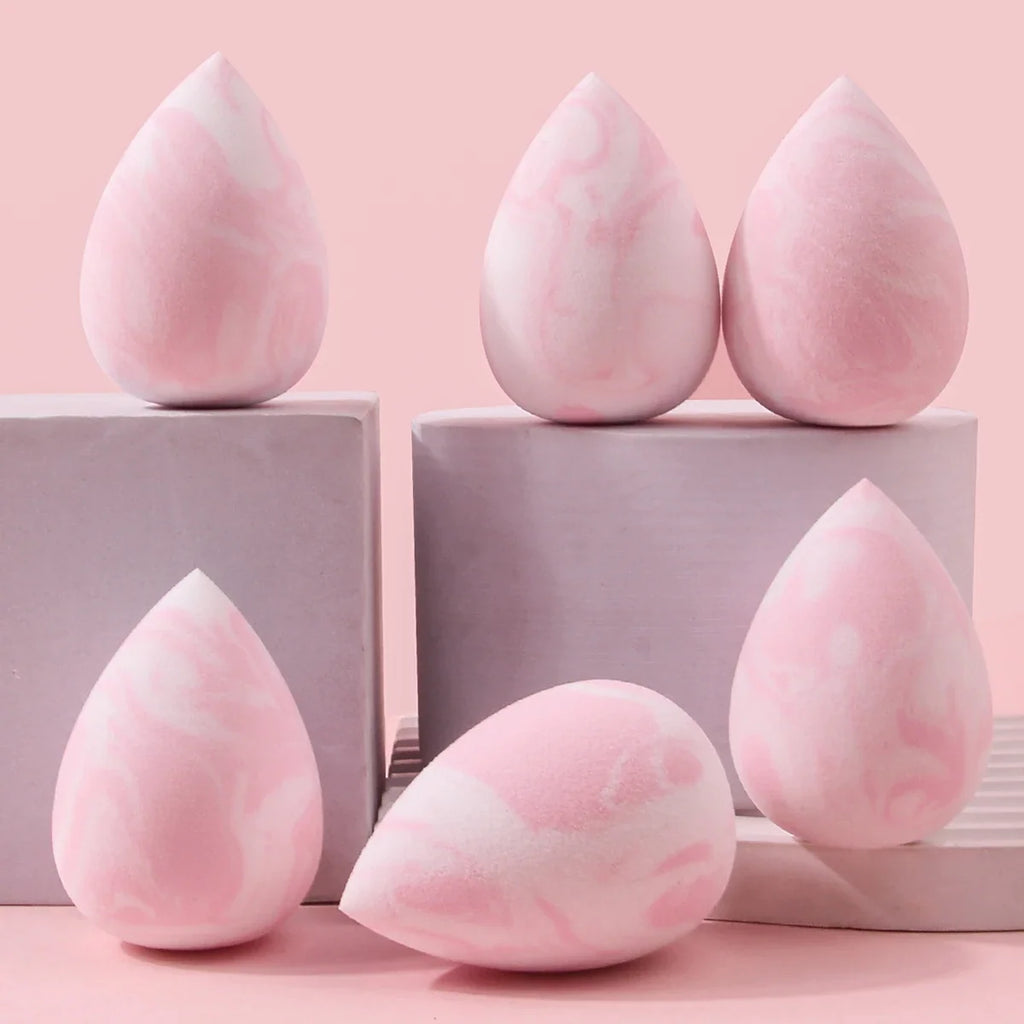 6PCS Makeup Sponge Powder Puff Set – Dry & Wet Beauty Eggs