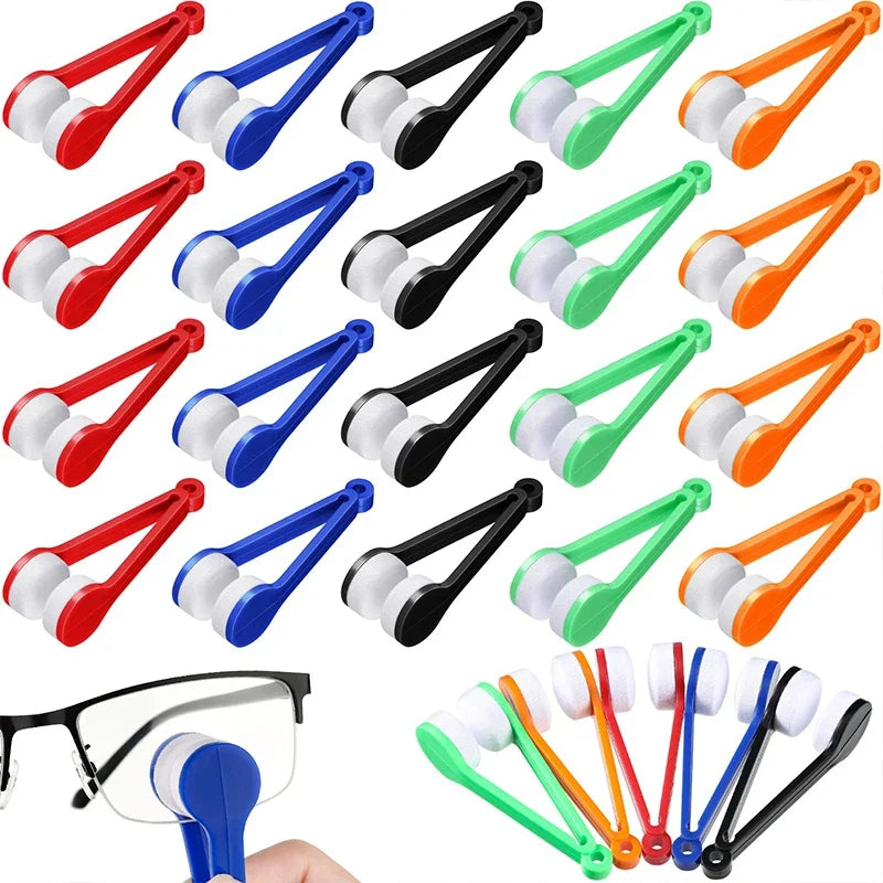Mini Portable Eyeglass Cleaner Clip – Microfiber Lens Wipe Tool