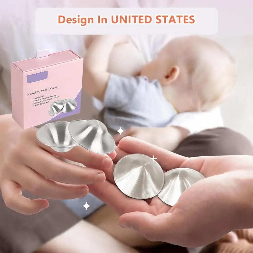 Silver Nipple Shields – Breastfeeding Covers for Nursing Mums