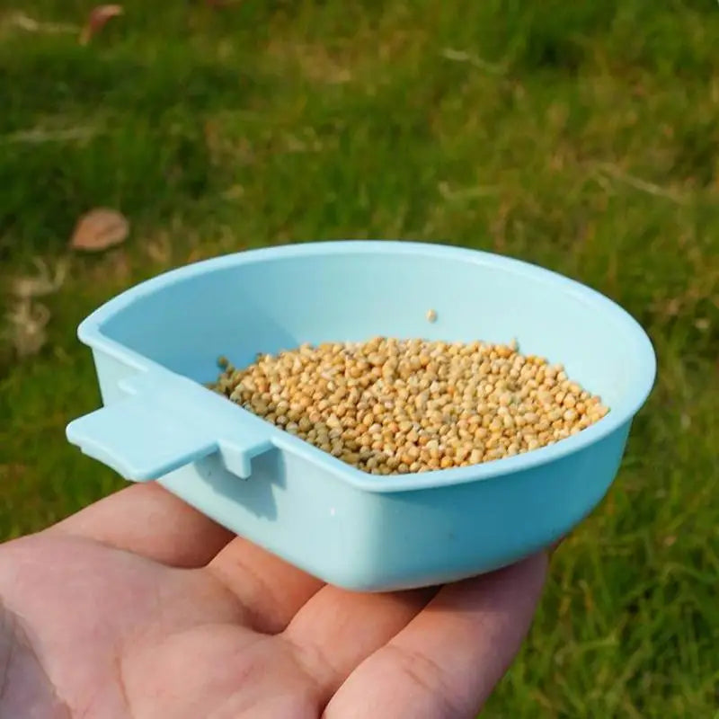 Parrot Bird Feeder Hanging Bowl – Food & Water Dispenser