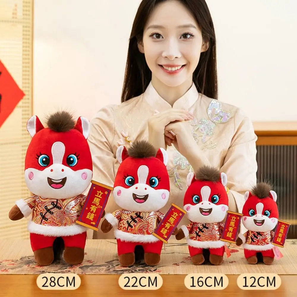 Zodiac Horse Plush Doll – 2026 Chinese New Year Mascot Gift