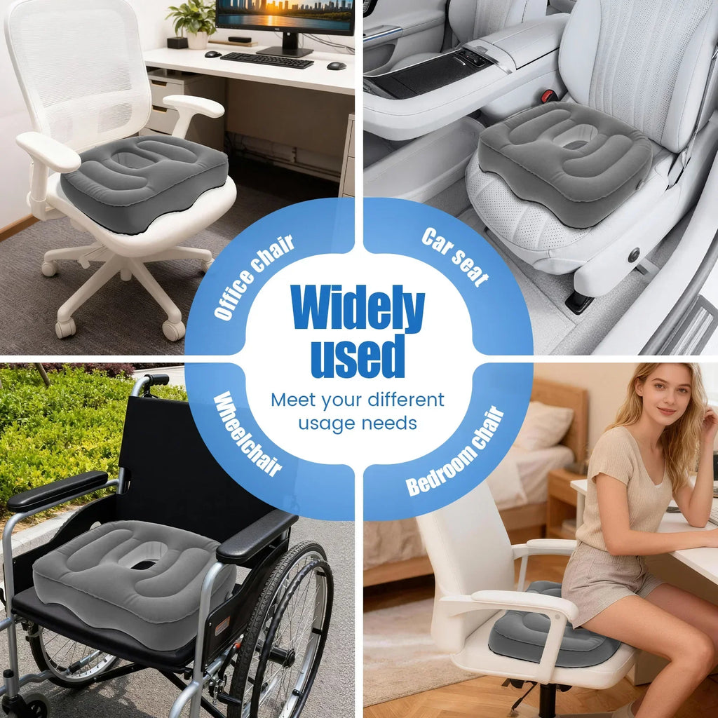 Inflatable Seat Cushion – Portable Ergonomic Support Cushion