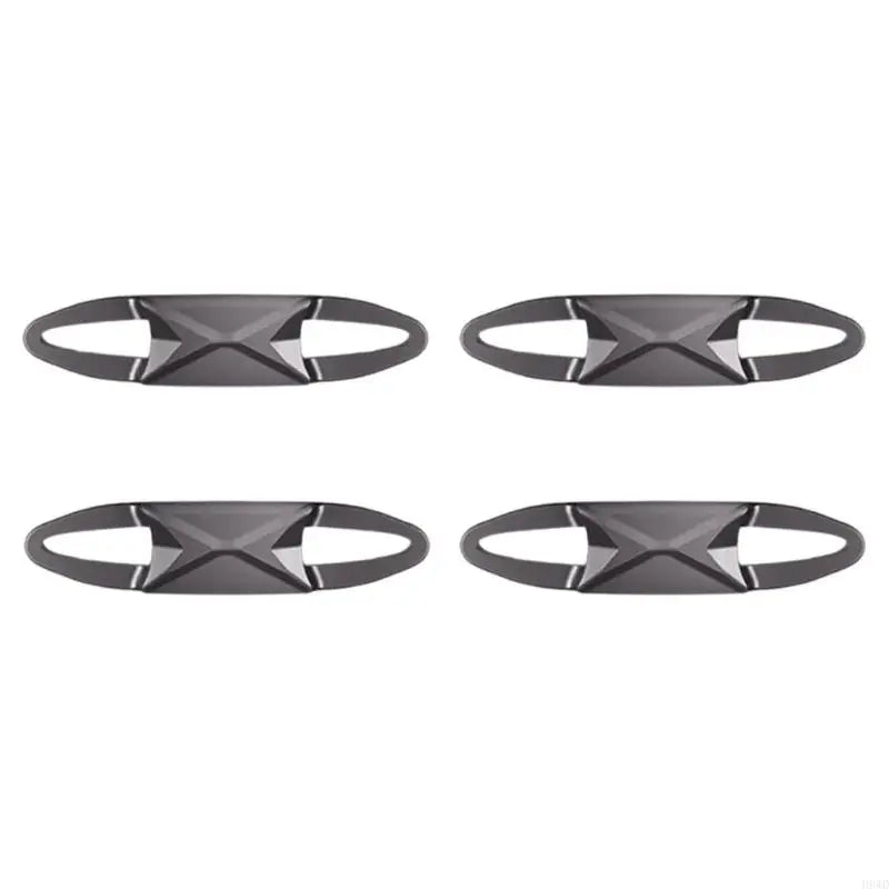 Glasses Camera & LED Cover 4-Pack – Matte Black Clip-On