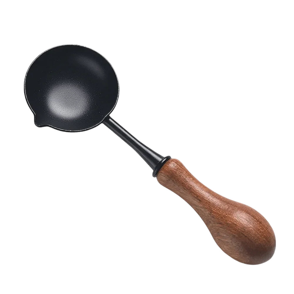 Non-Stick Wax Sealing Spoon – Reusable Wood Handle Tool