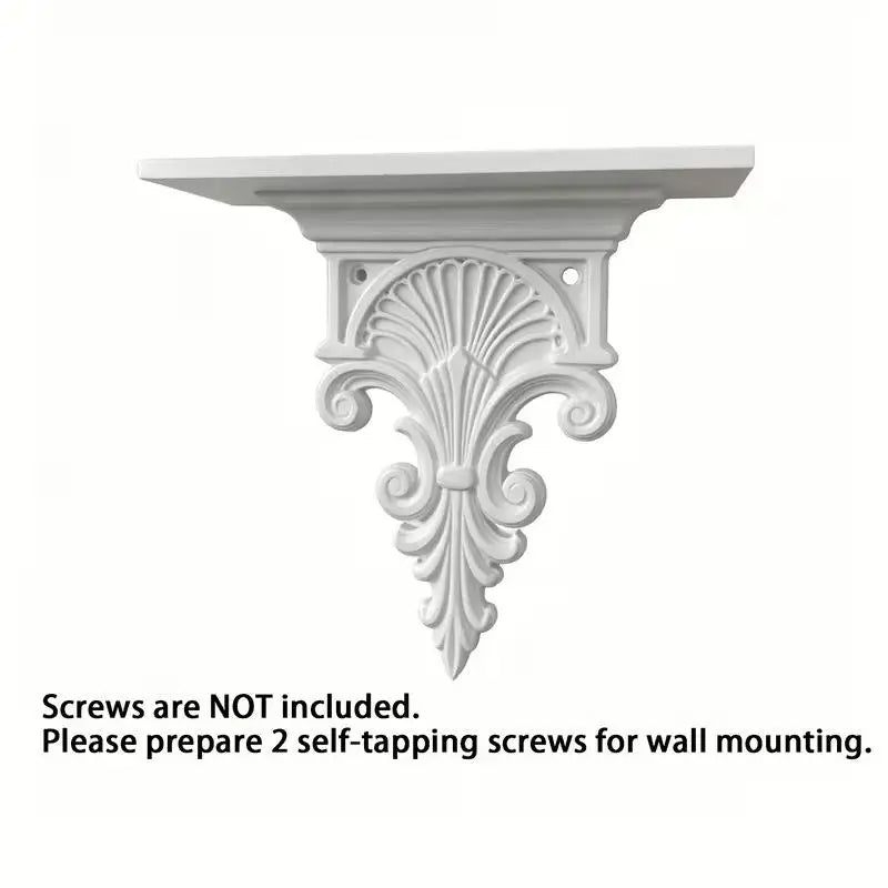 3D Carved Gothic Floating Wall Shelf – Plant & Décor Display