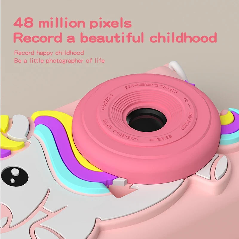 Unicorn Kids Digital Camera 1080P HD – Gift for Ages 3–12