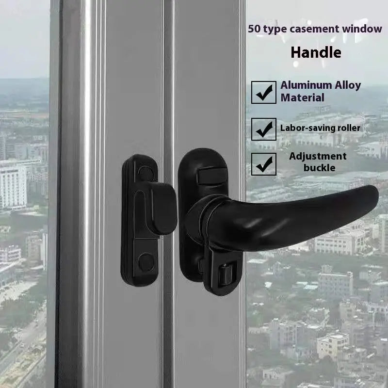 Aluminum Alloy Casement Window Handle with Lock | Thickened