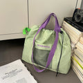 Foldable Drawstring Shoulder Bag – Lightweight Nylon Tote
