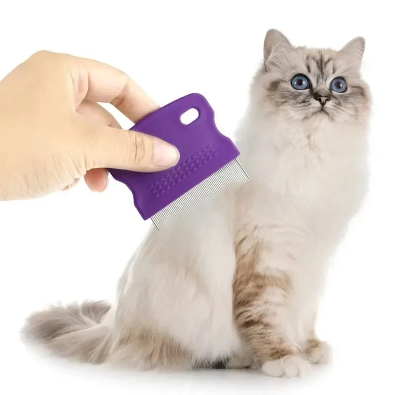 Pet Fine Tooth Grooming Comb – Detangling & Flea Remover