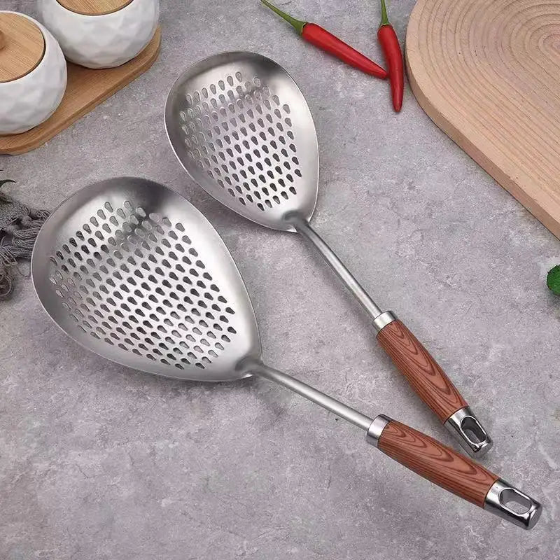 Stainless Steel Spider Skimmer Strainer – Non-Slip Handle