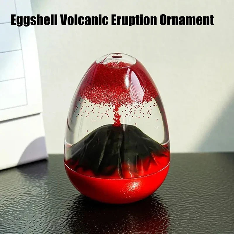 Volcanic Eruption Acrylic Liquid Hourglass Timer Ornament