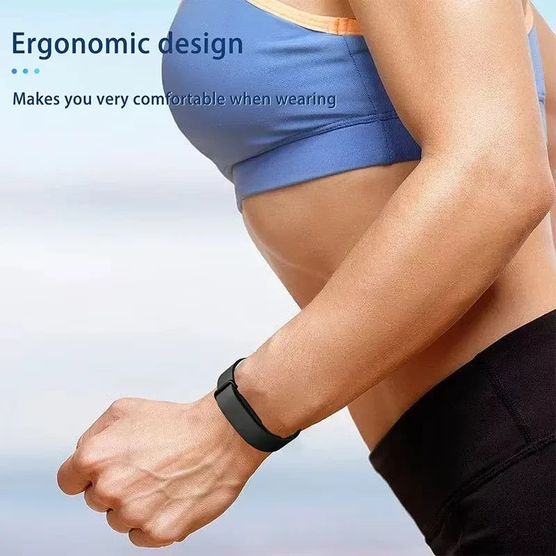 Silicone Sport Watch Band for Fitbit – Sweatproof Replacement Strap